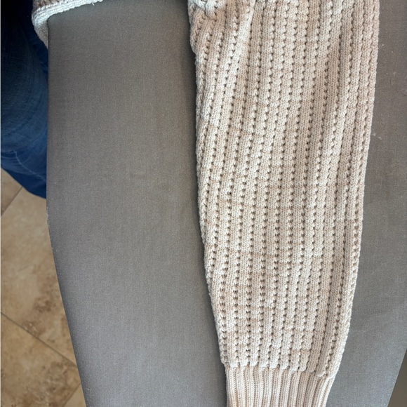 Haven Well Within XL Slouchy Loungewear Oversized Cream Open Front Sweater - Picture 5 of 7